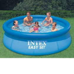 59x21in Inflatable Swimming Pool Blow Up Family Pool for 3 Kids Foldable Swim Ball Pool Center